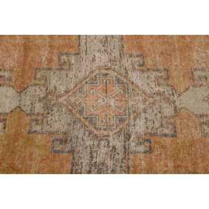 Tapis turc vintage, tapis de 2,7 x 11,8 pieds, tapis jaune à bordures - Product Image 4