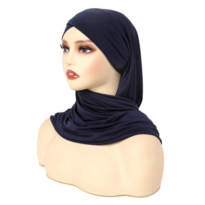 Pañuelo Suave de Poliéster con Pedrería, Rectangular, Hijab, Pañuelo para la Cabeza, Chal, Gorro - Product Image 6
