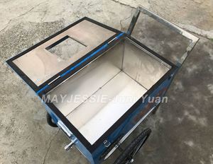 Carrito de Helados Contemporáneo, Congelador Móvil para Helados, Bebidas Frías, Carrito de Venta Ambulante de Agua Helada - Product Image 4