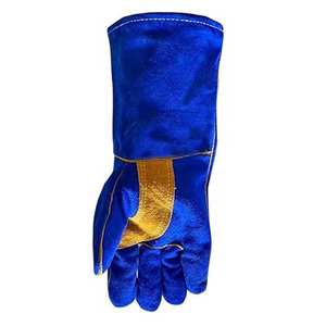 Guantes de Soldadura de Cuero Resistentes al Fuego de Grado Profesional con Protección Térmica Duradera para Uso Diario al Aire Libre, Transpirables y de Secado Rápido - Product Image 3