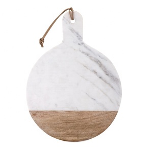 Produit de cuisine Planche à découper en bois et en marbre Article d'artisanat indien de meilleure qualité Planche à découper en bois Rectangle personnalisé - Product Image 2