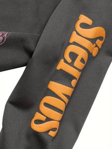 Sweats à capuche d'extérieur d'hiver en polaire épaisse personnalisée pour hommes, vêtements grande taille avec relief bouffant respirant 100% coton - Product Image 4