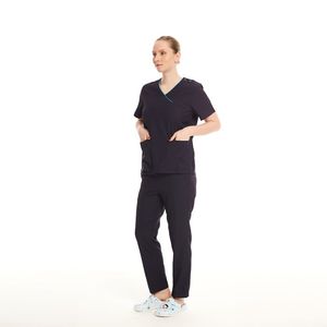 Uniforme Médico Personalizado de Fábrica, Antiarrugas, Fabricante de Uniformes Médicos, Chaqueta de Uniforme Médico Elástica, Uniforme de Enfermería - Product Image 1