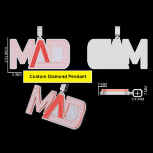 Personnalisé Rond Lettre Nom Collier Logo pour Hommes Glacé Pendentif VVS Lab Cultivé Diamant Réel 925 Argent Hip Hop Bijoux - Product Image 6