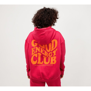 Oem logotipo personalizado pesado en blanco deportes Jogger traje pulóver sudaderas con capucha y pantalones de chándal para mujer diseño - Product Image 3