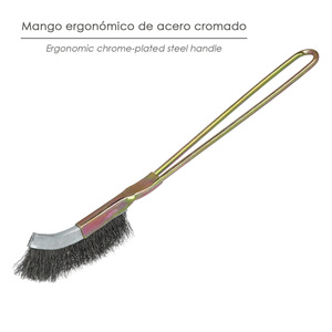 Spazzola Manuale in Acciaio Fine 25 Cm. - Product Image 4