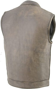 Gilet de Moto en Cuir Véritable avec Logo Personnalisé pour Homme, Produits Lacostés - Product Image 4