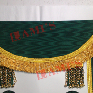 Tablier Regalia de franc-maçon à bas prix avec franges Tablier fait main d'uniforme de cérémonie sur mesure à vendre - Product Image 2