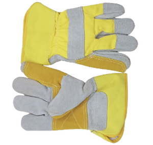 Guantes de Trabajo de Invierno Canadienses de Doble Palma, Guantes de Seguridad de Cuero con Puño de Goma, Guantes Industriales de Cuero Vacuno para Trabajadores - Product Image 5