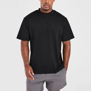 Camisetas de algodón en blanco para hombre de talla grande con logotipo personalizado OEM de alta calidad, ropa de Fitness, ropa de entrenamiento, ropa de gimnasio - Product Image 1