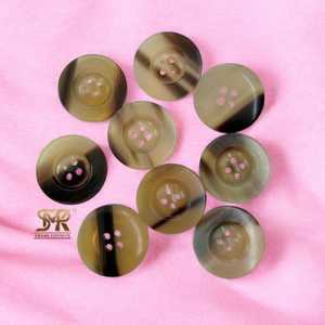 Botones de Traje Hechos a Mano con Cuerno de Búfalo Natural, 4 Agujeros, Parte Posterior Plana, Lavables, Pulidos, Duraderos, Accesorios para Chaquetas, Blazers y Abrigos - Product Image 5