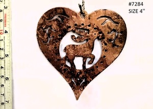 Gran forma de guitarra de doble cara hierro 2 pulgadas Kalavastu hogar metálico accesorio decorativo árbol de Navidad decoración colgante - Product Image 3