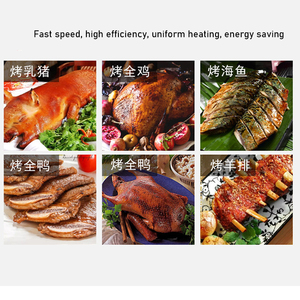 Cocina automática Parrilla rotativa <span class=keywords><strong>Estufa</strong></span> de gas Horno Cocina grande Calefacción de gas Horno de pavo Horno de pollo - Product Image 4