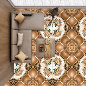 Modern Design SP_<b>Green</b>-30719 Ceramic Floor <b>Tiles</b> Glossy Surface Golden Color Galicha Printing 8mm Novac <b>Carpet</b> Look <b>Tiles</b> - Product Image 3