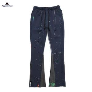 Pantalones de chándal para hombre de alta calidad con serigrafía de alta calidad, pantalones de chándal acampanados informales con cintura con cordón, pantalones de chándal acampanados - Product Image 2