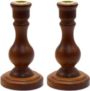 Portavelas de madera de alta calidad con diseño personalizado para la decoración del hogar, candelabro de madera hecho a mano para ocasiones de boda - Product Image 2