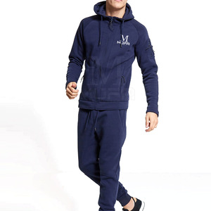 Chándal de hombre de algodón a prueba de viento de alta calidad con logotipo personalizado, característica transpirable de talla grande para invierno - Product Image 1