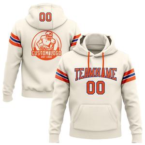 Sudadera con capucha personalizada cosida naranja-Real fútbol pulóver Sudadera con capucha - Product Image 1