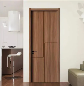 Puerta Moderna de 4 Paneles de MDF, Resistente al Agua, Color Personalizado, ISO 9001, Puerta de Entrada para Apartamento, Hotel, Villa u Oficina - Product Image 4