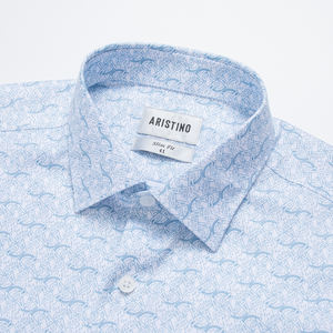 Aristino, camisas de vestir blancas para hombre, poliéster/Rayón, cuello mandarín, antiarrugas, transpirable, de secado rápido, venta al por mayor, ASS103AZ, precio caliente - Product Image 2