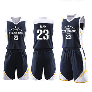 Venta al por mayor de camisetas de baloncesto baratas personalizadas ropa de baloncesto transpirable 100% poliéster camisetas de baloncesto uniformes para hombres - Product Image 2