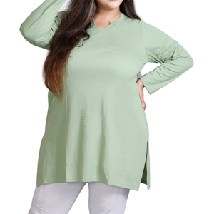 Hauts de yoga longs grande taille sans soutien-gorge, manches longues, extensibles, vêtements de sport actifs, entraînement, fitness, salle de sport, vêtements de sport - Product Image 1