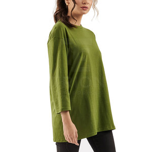 T-shirt oversize pour femme, dernier design, bonne qualité, vêtements décontractés, t-shirts oversize en coton pour femme, en vente - Product Image 3