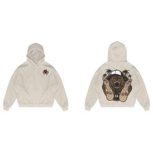 Sweat à capuche personnalisé lavé à l'acide Vintage 450 GSM poids lourd lavage de pierre sunfaded Look No String peinture en détresse - Product Image 6