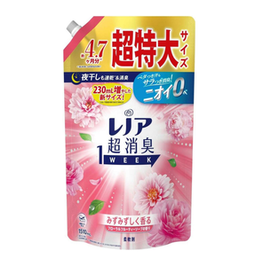 Repuesto de Detergente Lenor Super Desodorante con Aroma Fresco a Verde por 1 Semana, Tamaño Super Jumbo de 1510 ml, Paquete de 6, Ropa Japonesa - Product Image 1