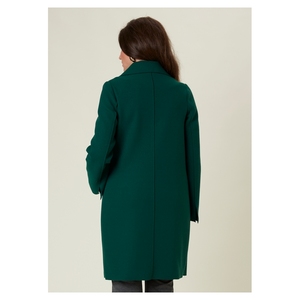 Made in Italy mùa thu mùa đông Velour căng của người phụ nữ áo rãnh đơn ngực với túi màu sắc khác nhau có sẵn - Product Image 4