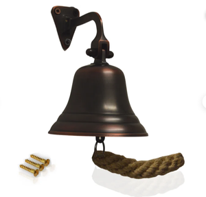 Cloche en bronze antique tendance du XIXe siècle, cloche de bateau en bronze, cloche personnalisée la plus vendue, cloche murale nautique - Product Image 2
