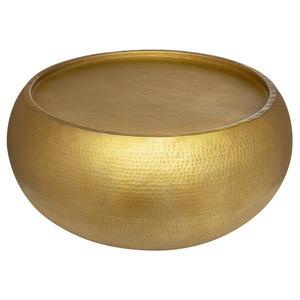 Table basse en métal décorative pour la maison, meuble d'extrémité à texture martelée de qualité supérieure pour le salon et la chambre à coucher - Product Image 2