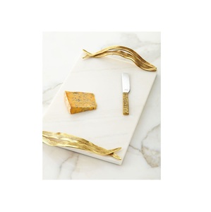 ของขวัญ2024ถาดโลหะ Travertine ถาดโลหะสำหรับตกแต่งงานแต่งงานถาดรองแก้วโลหะลายธรรมชาติไม่ซ้ำใคร - Product Image 1