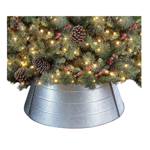 Collar de árbol de Navidad de metal galvanizado para artículos decorativos de interior y exterior de árbol - Product Image 6
