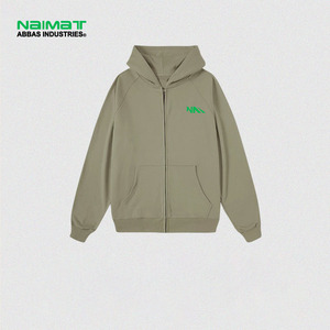 Sweat à capuche surdimensionné vierge | Pull d'hiver 100% coton avec impression numérique Conception d'épaule lourde - Product Image 5