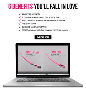 CharmLash vente en gros Extensions de cils au laser Extensions de cils sac d'emballage de cils personnalisé technologie avancée stimuler la rétention - Product Image 5