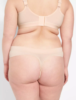 Vente en gros de sous-vêtements sexy pour femmes, string sans couture, culottes pour femmes grandes tailles, tricotées, teintes unies, 84% nylon/16% élasthanne