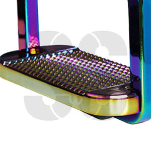 Estribos Ecuestres de Aleación de Aluminio Anodizado con Base Ancha Antideslizante SHER SONS SPORTS, Soporte para Pies, Accesorios para Sillas de Montar - Product Image 6