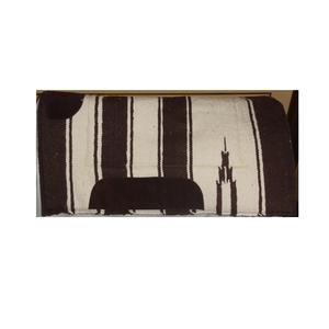 Tapis de selle de cheval de dressage de style Navajo Western équestre fait à la main avec coussin inférieur en polaire et caractéristiques de sentier coupé - Product Image 1