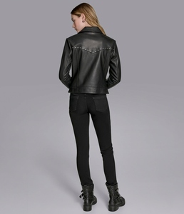 Nuevo estilo Chaquetas de mujer Moto Mejor llegada para ropa de invierno Manga completa Personalizado Nuevo diseño Chaquetas de cuero para mujer - Product Image 4