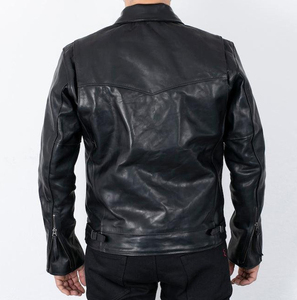Veste de moto en cuir pour homme, meilleur matériau, prix raisonnable, coupe-vent, imperméable, hiver, design personnalisable - Product Image 2