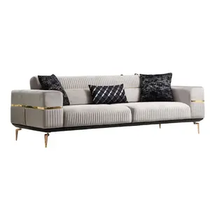 Lüks kanepe üç kişilik kanepe döşemeli mobilya xxl kanepeler büyük couchen kadife mobilya yeni