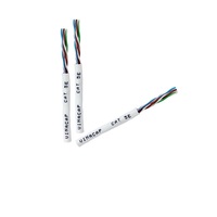 Cable UTP de Categoría 5E de Alto Rendimiento, 1000 Mbps, 4 Pares, 24 AWG, 100 Pies, Blanco, Logotipo Personalizado, para Redes de Alta Velocidad