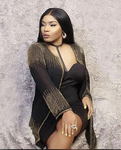 เสื้อแจ็คเก็ตปักเลื่อมหรูหราสำหรับผู้ใหญ่ผู้หญิงแจ็คเก็ตสั้นสำหรับปาร์ตี้วันหยุดตอนเย็นชุดเดรสเปิดด้านหน้าประดับลูกปัดทำงาน - Product Image 1