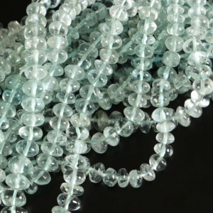 Cuentas redondas lisas de aguamarina natural de 4-7 mm, cuentas sueltas de aguamarina para la fabricación de joyas, por mayorista indio. - Product Image 5
