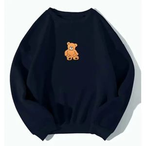 Sudaderas Casuales Azules para Mujer con Logotipo Personalizado, Sudaderas Cálidas de Invierno, Ropa de Calle Cómoda para Mujer, Prendas Exteriores - Product Image 1