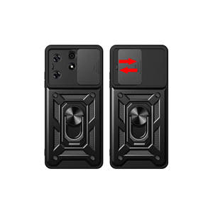 Étui de téléphone en silicone avec support magnétique pour Tecno Spark 10 Pro Pova Neo 10C 7 Plus - Protection de l'appareil photo coulissante, coque antichoc - Product Image 6