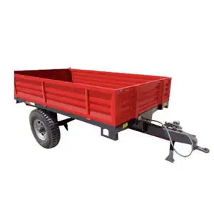 Best Supplier of High quality tipper/dump trailer with draw bar farm tractor full trailer for sale