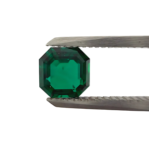 อัญมณีหลวมรูปแปดเหลี่ยมสีเขียวมรกตสำหรับห้องปฏิบัติการอัญมณีที่ใช้ความร้อนจากธรรมชาติใช้ในการสร้างเครื่องประดับขนาด6มม. ถึง10มม. ได้รับการรับรอง - Product Image 5