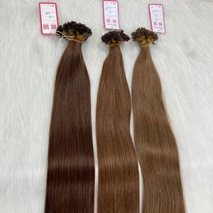 Prix de gros pour Double Drawn Remy Extensions de Cheveux Humains UPS DHL FedEx Expédié Droite Ondulés Bouclés Pointe Plate Trame - Product Image 1